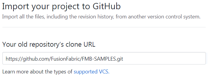 Fig. 127: Import project in GitHub.